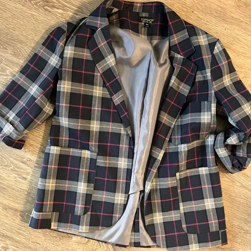 Top shop plad blazer